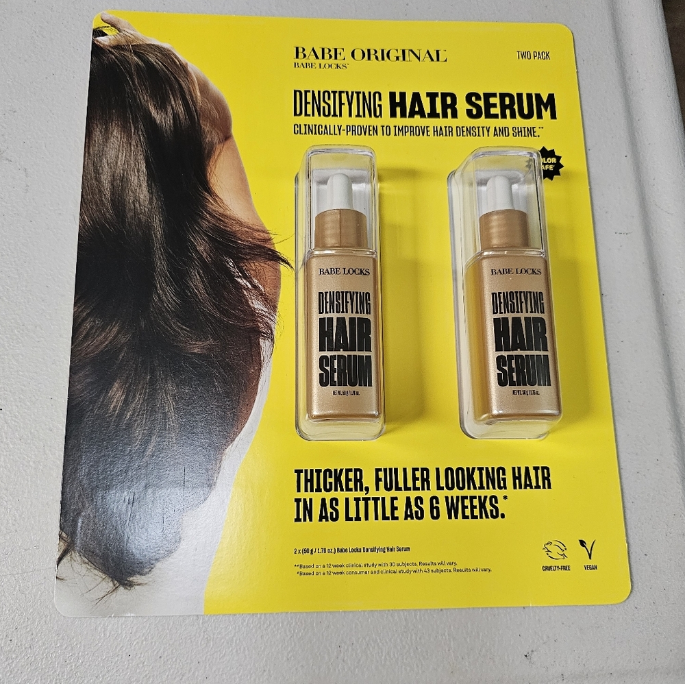 Babe Original Densifying Hair Serum, 2 Pack